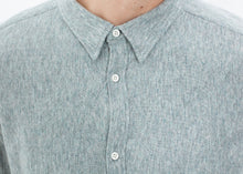 Load image into Gallery viewer, Kasuri Jersey Button-up trong Blue Grey