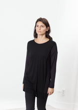 Load image into Gallery viewer, Áo thun Laurier màu đen / xanh navy