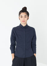 Load image into Gallery viewer, Wrinkled Tux Shirt in Navy
