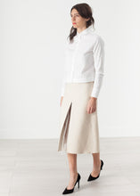 Load image into Gallery viewer, Tulle Pleat Skirt in Cream
