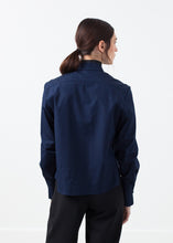 Load image into Gallery viewer, Sheer Silk Collar Button Up
