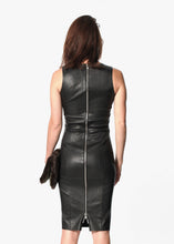 Load image into Gallery viewer, Iranta Leather Dress in Black
