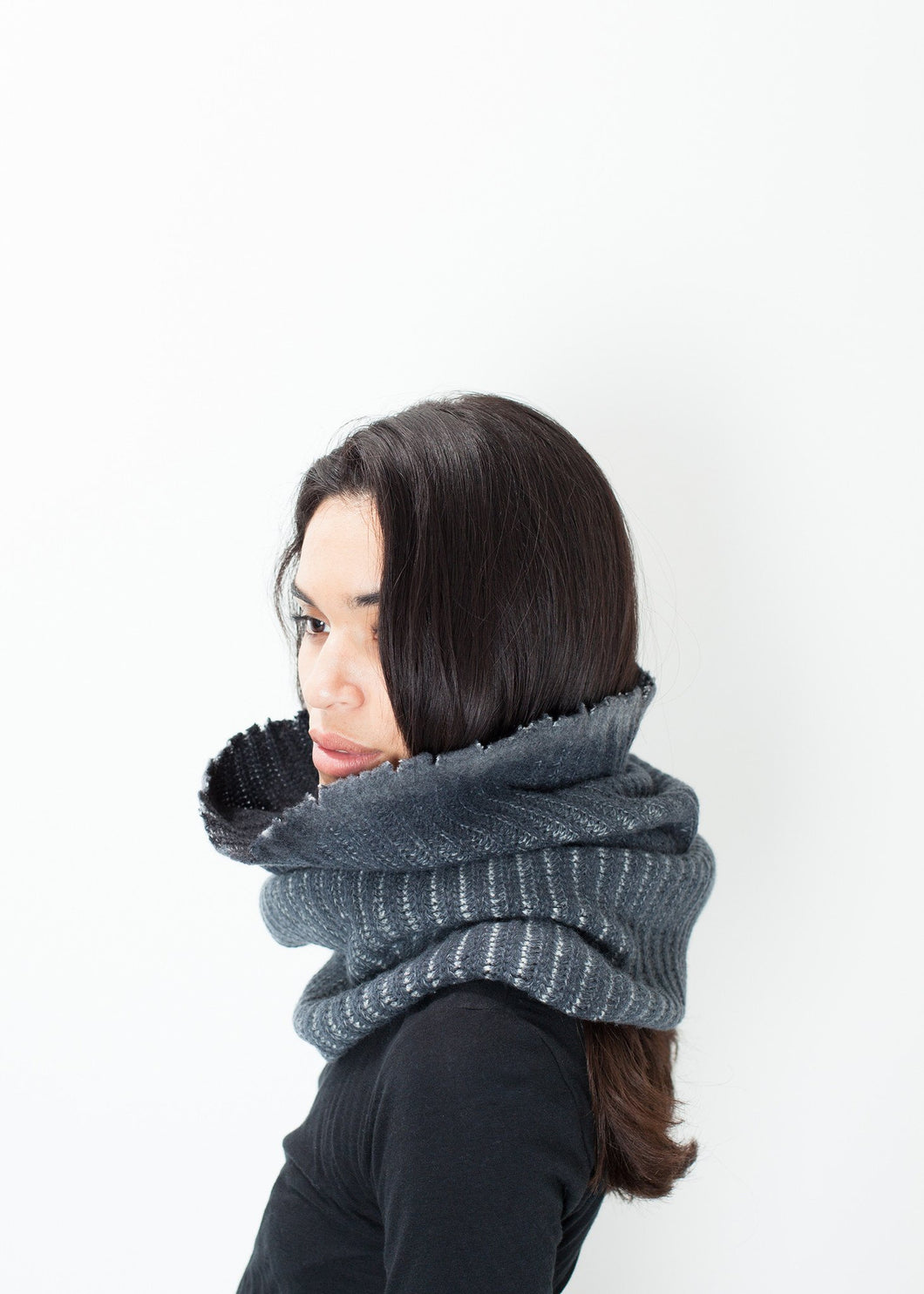 Knit Neck Warmer màu Xám
